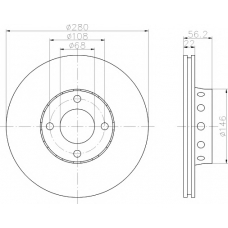 MDC776 MINTEX Тормозной диск