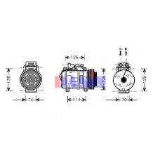 850380N AKS DASIS Компрессор, кондиционер