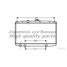 N651-30 ASHUKI Радиатор, охлаждение двигателя