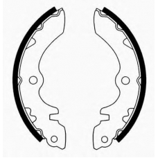 J GF-802AF JAPANPARTS Комплект тормозных колодок