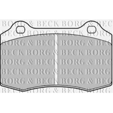 BBP1823 BORG & BECK Комплект тормозных колодок, дисковый тормоз