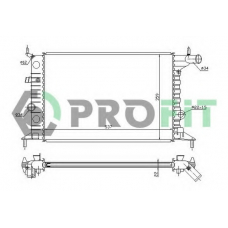 PR 5077A3 PROFIT Радиатор, охлаждение двигателя