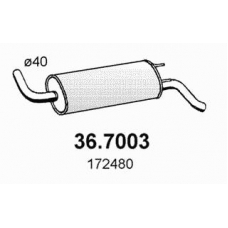 36.7003 ASSO Глушитель выхлопных газов конечный