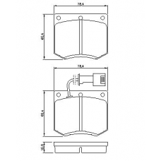 0 986 467 930 BOSCH Комплект тормозных колодок, дисковый тормоз