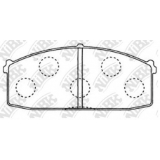 PN2104 NiBK Комплект тормозных колодок, дисковый тормоз