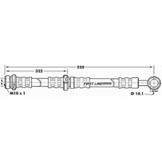 FBH7195 FIRST LINE Тормозной шланг