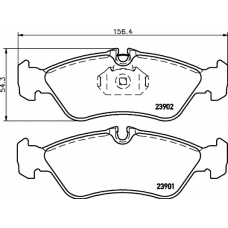 8DB 355 014-401 HELLA PAGID Комплект тормозных колодок, дисковый тормоз