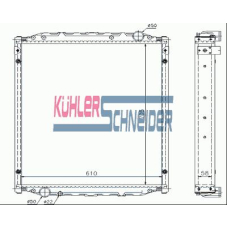 3710011 KUHLER SCHNEIDER Радиатор, охлаждение двигател