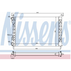 61802 NISSENS Радиатор, охлаждение двигателя