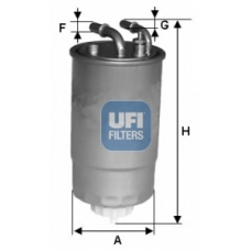 24.099.00 UFI Топливный фильтр