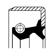 19016523B CORTECO Уплотняющее кольцо, ступица колеса