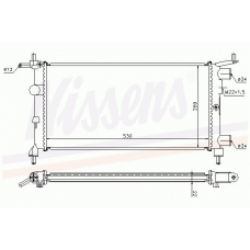 63290 NISSENS Радиатор, охлаждение двигателя