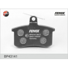 BP43141 FENOX Комплект тормозных колодок, дисковый тормоз