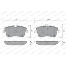 151-1298 WEEN Комплект тормозных колодок, дисковый тормоз