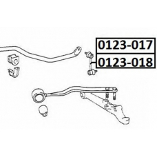 0123-017 ASVA Тяга / стойка, стабилизатор