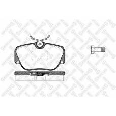 156 000-SX STELLOX Комплект тормозных колодок, дисковый тормоз