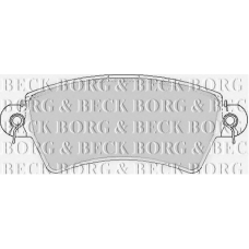 BBP1621 BORG & BECK Комплект тормозных колодок, дисковый тормоз
