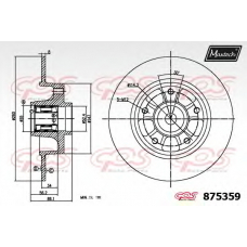 875359.6885 MAXTECH Тормозной диск