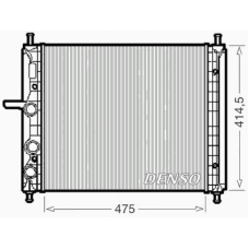 DRM09034 DENSO Радиатор, охлаждение двигателя