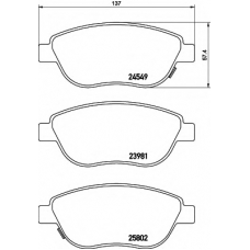 8DB 355 020-881 HELLA PAGID Комплект тормозных колодок, дисковый тормоз