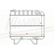 63470 NISSENS Радиатор, охлаждение двигателя