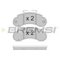BP2490 BREMSI Комплект тормозных колодок, дисковый тормоз