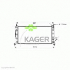 31-3109 KAGER Радиатор, охлаждение двигателя