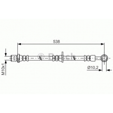 1 987 481 606 BOSCH Тормозной шланг