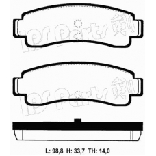 IBR-1125 IPS Parts Комплект тормозных колодок, дисковый тормоз