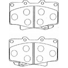 A1N023 AISIN Комплект тормозных колодок, дисковый тормоз