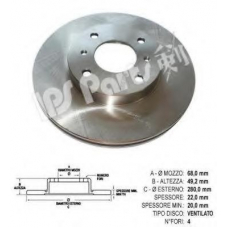 IBT-1108 IPS Parts Тормозной диск