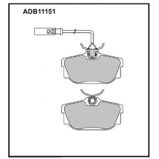 ADB11151 Allied Nippon Тормозные колодки