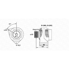 943346223010 MAGNETI MARELLI Генератор