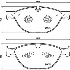 8DB 355 015-701 HELLA Комплект тормозных колодок, дисковый тормоз