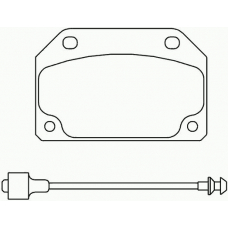 MDB1142 MINTEX Комплект тормозных колодок, дисковый тормоз