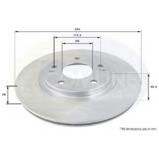 ADC1050V COMLINE Тормозной диск