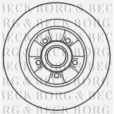 BBD5974S BORG & BECK Тормозной диск