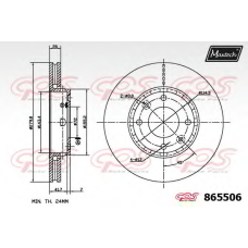 865506.6980 MAXTECH Тормозной диск