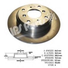 IBP-1406 IPS Parts Тормозной диск