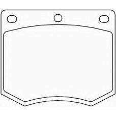 2049105 TEXTAR Комплект тормозных колодок, дисковый тормоз