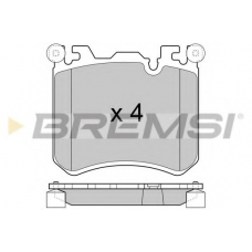 BP3419 BREMSI Комплект тормозных колодок, дисковый тормоз