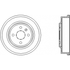 61315 PAGID Тормозной барабан