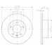 MDC397 MINTEX Тормозной диск