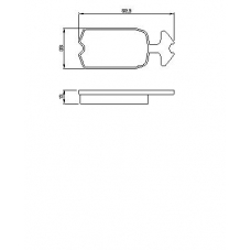 0 986 462 072 BOSCH Комплект тормозных колодок, дисковый тормоз