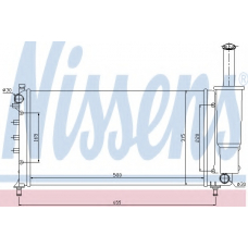 61886 NISSENS Радиатор, охлаждение двигателя