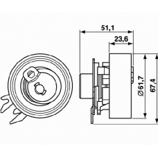 VKM 11106 SKF Натяжной ролик, ремень грм