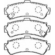 B2N029 AISIN Комплект тормозных колодок, дисковый тормоз