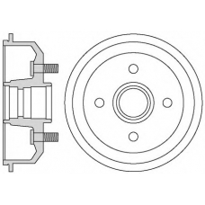 VBD637 MOTAQUIP Тормозной барабан