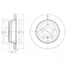 BG4243 DELPHI Тормозной диск