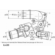 C.661.80 BEHR Термостат, охлаждающая жидкость